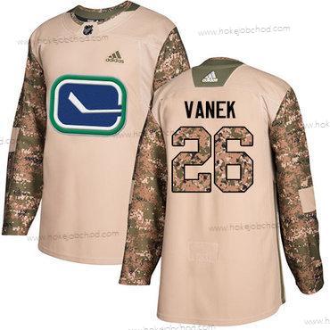 Adidas Muž Vancouver Canucks #26 Thomas Vanek Camo Autentické 2017 Veterans Day Sešitý NHL Dres