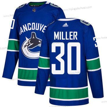 Adidas Muž Vancouver Canucks #30 Ryan Miller Modrý Domácí Autentické Sešitý NHL Dres