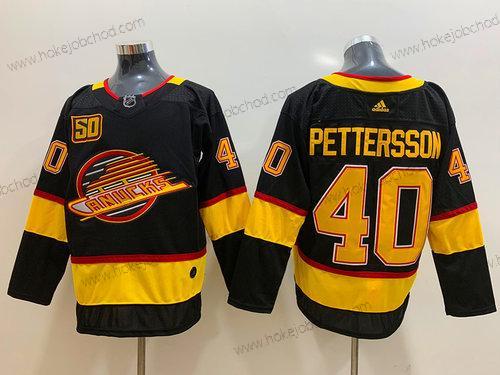 Adidas Muž Vancouver Canucks 40 Elias Pettersson Černá 50Th Sezóna Dres