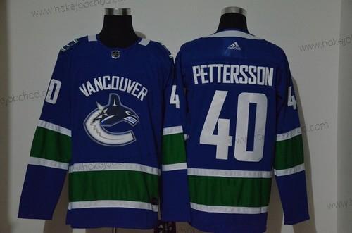 Adidas Muž Vancouver Canucks #40 Elias Pettersson Modrý Sešitý NHL Dres