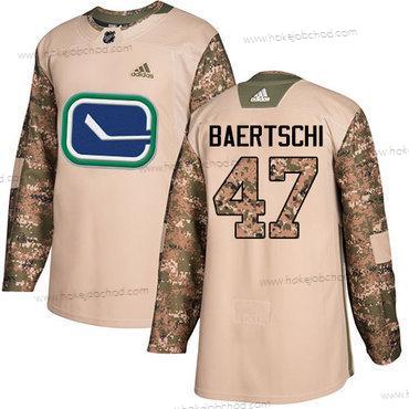 Adidas Muž Vancouver Canucks #47 Sven Baertschi Camo Autentické 2017 Veterans Day Sešitý NHL Dres