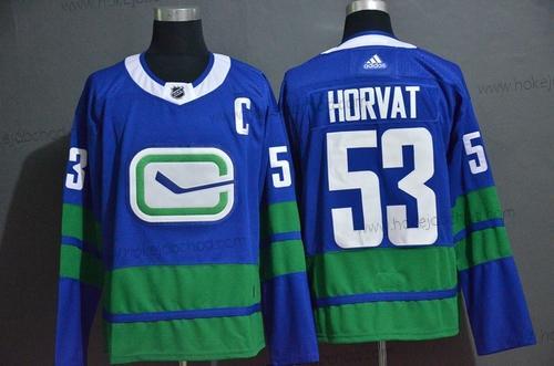 Adidas Muž Vancouver Canucks #53 Bo Horvat Modrý Dres