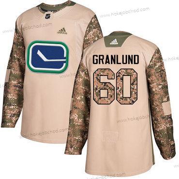 Adidas Muž Vancouver Canucks #60 Markus Granlund Camo Autentické 2017 Veterans Day Sešitý NHL Dres