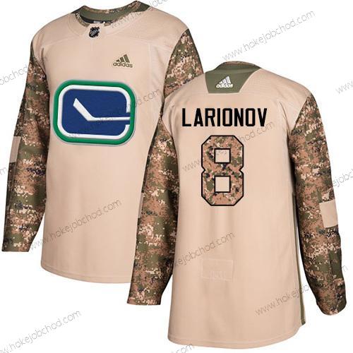 Adidas Muž Vancouver Canucks #8 Igor Larionov Camo Autentické 2017 Veterans Day Sešitý NHL Dres