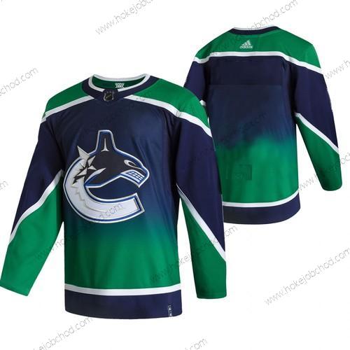 Adidas Muž Vancouver Canucks Prázdný Zelená 2020-21 Obrácený Retro Náhradní NHL Dres