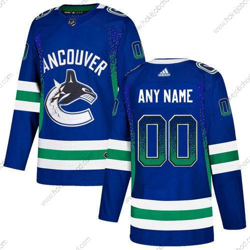 Adidas Muž Vancouver Canucks Přizpůsobené Modrý Dres