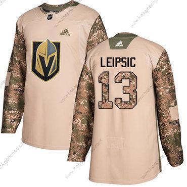 Adidas Muž Vegas Golden Knights #13 Brendan Leipsic Camo Autentické 2017 Veterans Day Sešitý NHL Dres