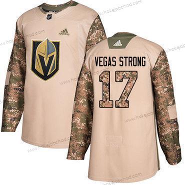 Adidas Muž Vegas Golden Knights #17 Vegas Strong Camo Autentické 2017 Veterans Day Sešitý NHL Dres