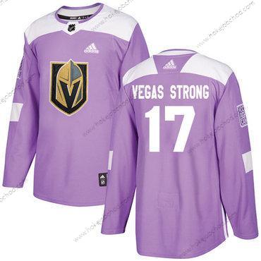 Adidas Muž Vegas Golden Knights #17 Vegas Strong Nachový Autentické Bojuje proti rakovině Sešitý NHL Dres