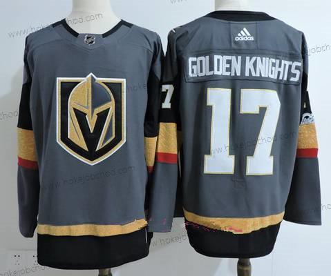 Adidas Muž Vegas Golden Knights #17 Zlatoen Knights Šedá 2017-2018 Hokejový Sešitý NHL Dres