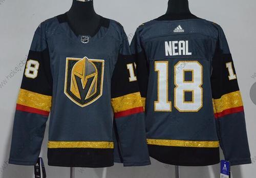 Adidas Muž Vegas Golden Knights #18 James Neal Šedá Domácí Autentické Sešitý NHL Dres