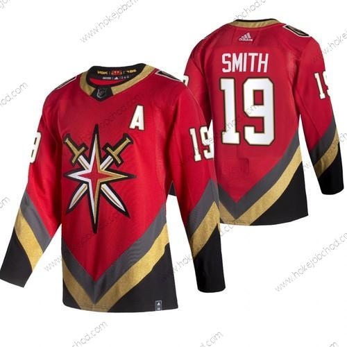 Adidas Muž Vegas Golden Knights #19 Reilly Smith Červené 2020-21 Obrácený Retro Náhradní NHL Dres