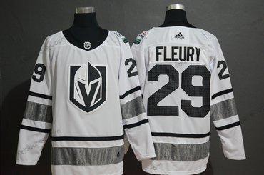 Adidas Muž Vegas Golden Knights 29 Marc-Andre Fleury Bílý 2019 NHL All-Star Game Dres