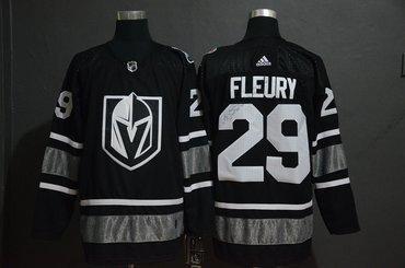 Adidas Muž Vegas Golden Knights 29 Marc-Andre Fleury Černá 2019 NHL All-Star Game Dres