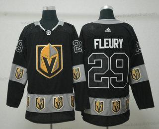 Adidas Muž Vegas Golden Knights #29 Marc-Andre Fleury Černá Tým Logos Dres