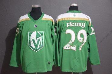 Adidas Muž Vegas Golden Knights 29 Marc-Andre Fleury Zelená 2019 St. Patrick’S Day Dres