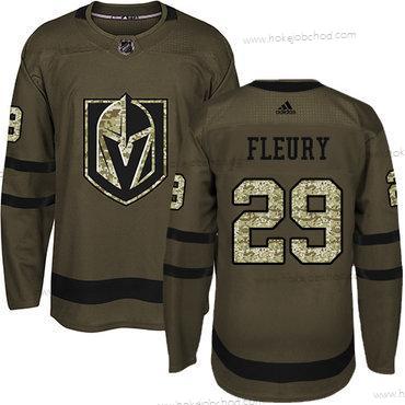 Adidas Muž Vegas Golden Knights #29 Marc-Andre Fleury Zelená Salute to Service Sešitý NHL Dres