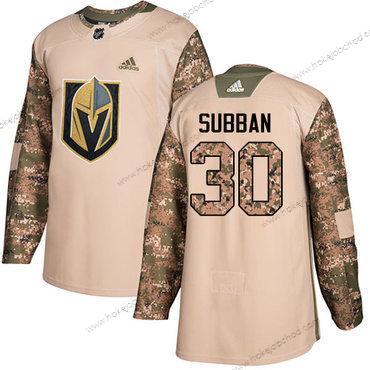 Adidas Muž Vegas Golden Knights #30 Malcolm Subban Camo Autentické 2017 Veterans Day Sešitý NHL Dres