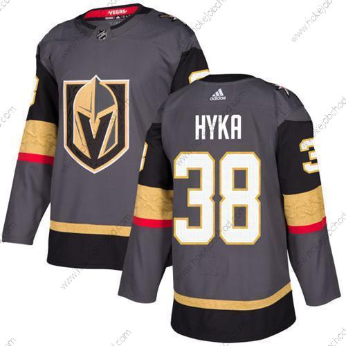 Adidas Muž Vegas Golden Knights #38 Tomas Hyka Šedá Domácí Autentické Sešitý NHL Dres