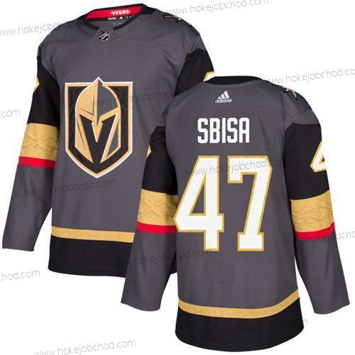 Adidas Muž Vegas Golden Knights #47 Luca Sbisa Šedá Domácí Autentické Sešitý NHL Dres