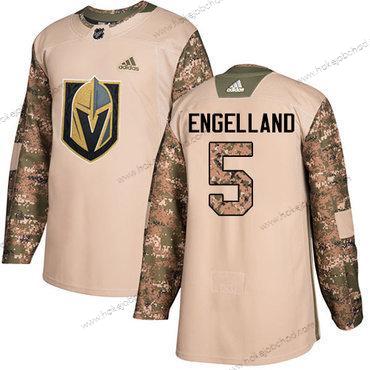 Adidas Muž Vegas Golden Knights #5 Deryk Engelland Camo Autentické 2017 Veterans Day Sešitý NHL Dres