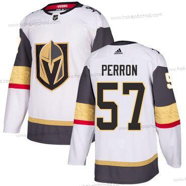 Adidas Muž Vegas Golden Knights #57 David Perron Bílý Road Autentické Sešitý NHL Dres