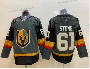 Adidas Muž Vegas Golden Knights #61 Mark Stone Šedá Domácí Autentické Sešitý NHL Dres