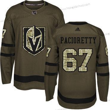 Adidas Muž Vegas Golden Knights #67 Max Pacioretty Zelená Salute to Service Sešitý NHL Dres