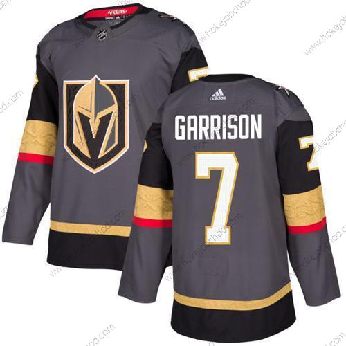 Adidas Muž Vegas Golden Knights #7 Jason Garrison Šedá Domácí Autentické Sešitý NHL Dres