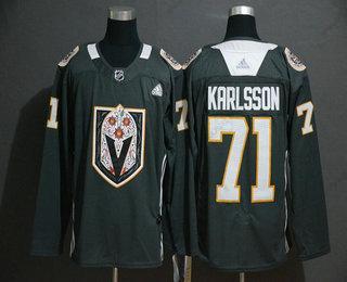 Adidas Muž Vegas Golden Knights #71 William Karlsson Šedá Dia De Los Muertos Dres