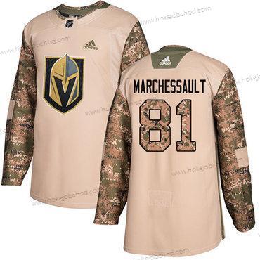 Adidas Muž Vegas Golden Knights #81 Jonathan Marchessault Camo Autentické 2017 Veterans Day Sešitý NHL Dres