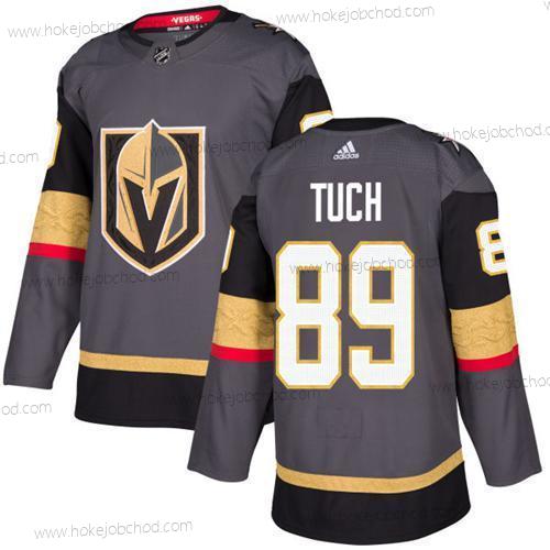 Adidas Muž Vegas Golden Knights #89 Alex Tuch Šedá Domácí Autentické Sešitý NHL Dres