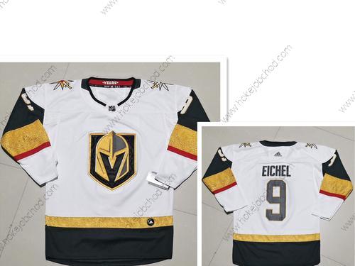 Adidas Muž Vegas Golden Knights #9 Jack Eichel Bílý Venkovní Autentické Sešitý NHL Dres