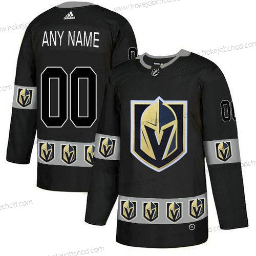 Adidas Muž Vegas Golden Knights Přizpůsobené Černá Tým Logos Dres