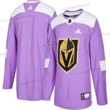 Adidas Muž Vegas Golden Knights Přizpůsobené Nachový Růžový Hokejový Bojuje proti rakovině Tréninkový Dres