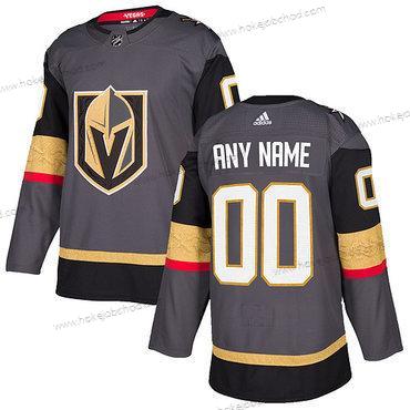 Adidas Muž Vegas Golden Knights Přizpůsobené Šedá Domácí Autentické Sešitý NHL Dres