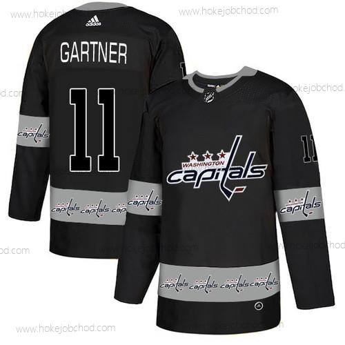 Adidas Muž Washington Capitals #11 Mike Gartner Černá Tým Logos Dres