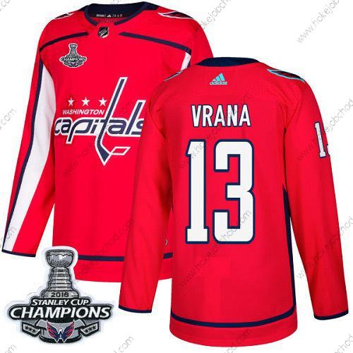 Adidas Muž Washington Capitals #13 Jakub Vrana Červené Domácí Autentické Stanley Cup Final Champions Sešitý NHL Dres