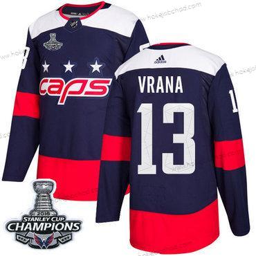 Adidas Muž Washington Capitals #13 Jakub Vrana Námořnictvo Autentické 2018 Stadium Series Stanley Cup Final Champions Sešitý NHL Dres