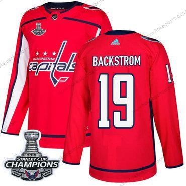 Adidas Muž Washington Capitals #19 Nicklas Backstrom Červené Domácí Autentické Stanley Cup Final Champions Sešitý NHL Dres