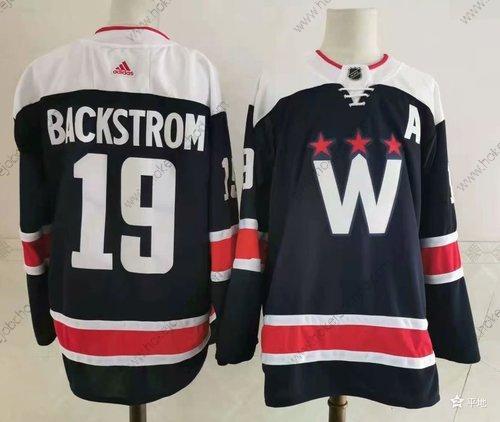 Adidas Muž Washington Capitals #19 Nicklas Backstrom New Námořnictvo Modrý Sešitý NHL Dres