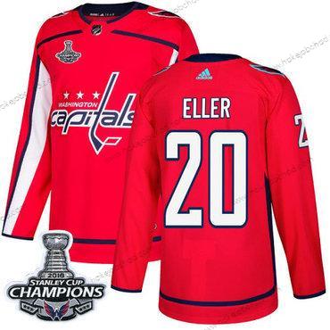 Adidas Muž Washington Capitals #20 Lars Eller Červené Domácí Autentické Stanley Cup Final Champions Sešitý NHL Dres