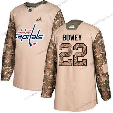 Adidas Muž Washington Capitals #22 Madison Bowey Camo Autentické 2017 Veterans Day Sešitý NHL Dres