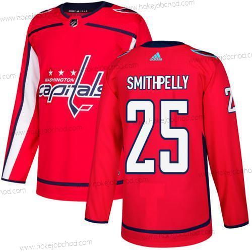 Adidas Muž Washington Capitals #25 Devante Smith-Pelly Červené Domácí Autentické Sešitý NHL Dres