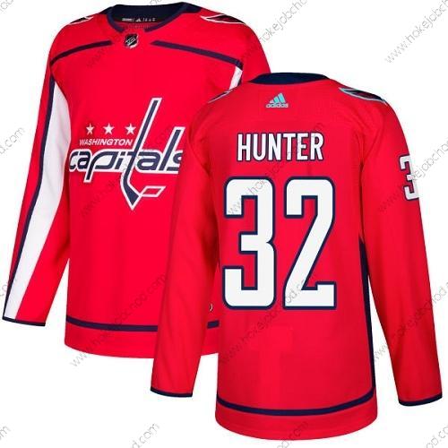 Adidas Muž Washington Capitals #32 Dale Hunter Červené Domácí Autentické Sešitý NHL Dres