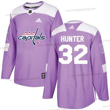 Adidas Muž Washington Capitals #32 Dale Hunter Nachový Autentické Bojuje proti rakovině Sešitý NHL Dres