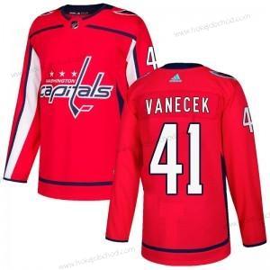 Adidas Muž Washington Capitals #41 Vitek Vanecek Červené Autentické Domácí Dres