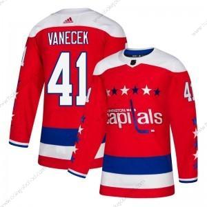 Adidas Muž Washington Capitals #41 Vitek Vanecek Červené Autentické Náhradní Dres