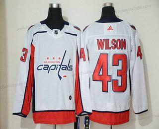 Adidas Muž Washington Capitals #43 Tom Wilson Bílý Sešitý NHL Dres