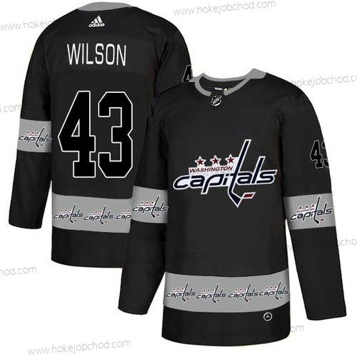 Adidas Muž Washington Capitals #43 Tom Wilson Černá Tým Logos Dres